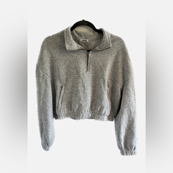 Cropped quarter zip sweater - Picture 1 of 4